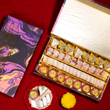 ROYAL KAJU DELIGHTS (KAJU KATLI, KAJU ANJEER ROLL, KAJU CASATA, KAJU APPLE)
